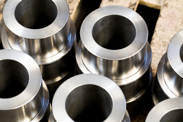 Metal products made by casting techniques closeup