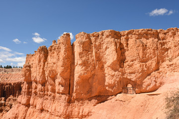 landscape on the bryce canyon in the united states of america