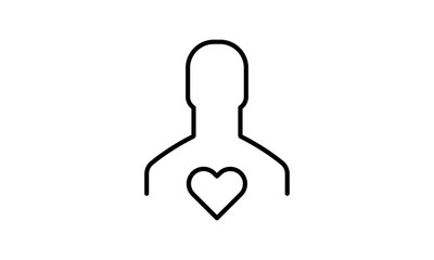 User favorite vector icon for marking preferences or favorite items