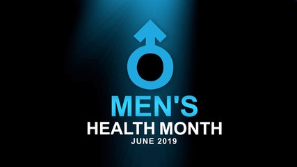 Men's Health Month poster and banner campaign - design illustration. Well-being concept. Poster, card, banner and background