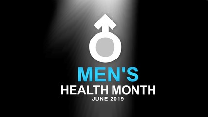 Men's Health Month poster and banner campaign - design illustration. Well-being concept. Poster, card, banner and background
