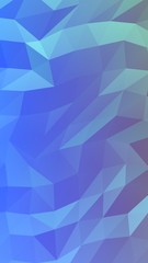 Obraz premium Abstract triangle geometrical blue background. Geometric origami style with gradient. 3D illustration