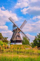 Colorful windmill , Gifhorn in Summer