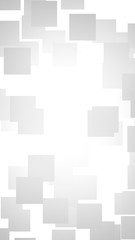 White abstract background. Misty backdrop with grey squares. 3D illustration