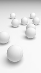 White abstract background. Lowpoly backdrop. Crumpled paper. 3D illustration