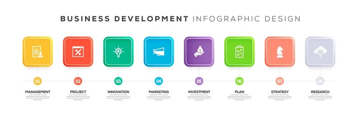 BUSINESS DEVELOPMENT INFOGRAPHIC CONCEPT