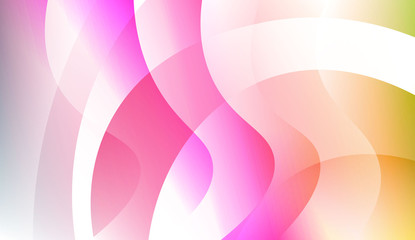 Creative Wavy Background. For Design Flyer, Banner, Landing Page. Colorful Vector Illustration.