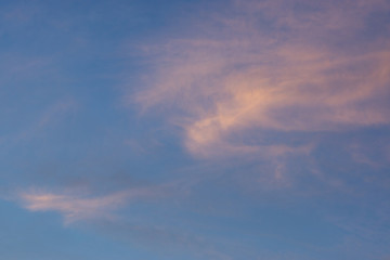 light evening clouds.