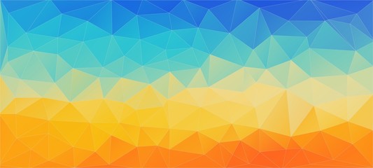 Fototapeta premium Flat background with triangles. Creative concept layout template for web and mobile app,
