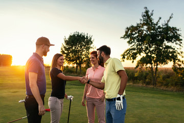 Friends day on the golf course