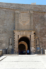 Entrance to the fortress Dalt Vila.Ibiza Island.Spain.