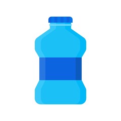 Plastic bottle vector illustration, flat style icon