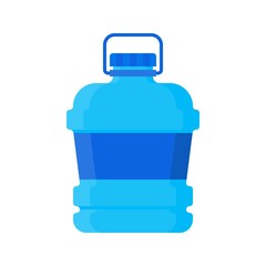Plastic bottle vector illustration, flat style icon
