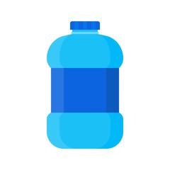 Fototapeta premium Plastic bottle vector illustration, flat style icon