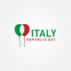Italy Republic Day Vector Design Template