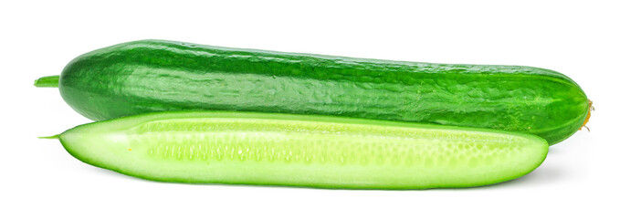 Cucumber isolated on white background