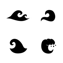 Water, wave, aqua vector icon. 