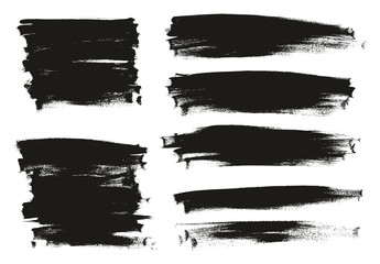 Calligraphy Paint Thin Brush Background Long High Detail Abstract Vector Background Mix Set 138