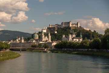 Obraz premium The old town of Salzburg