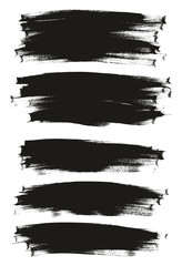 Calligraphy Paint Thin Brush Background Long High Detail Abstract Vector Background Mix Set 96