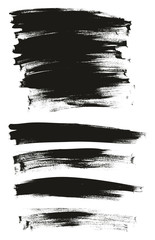 Calligraphy Paint Thin Brush Background Long High Detail Abstract Vector Background Mix Set 85