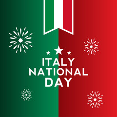 Italy Republic Day Vector Design Template