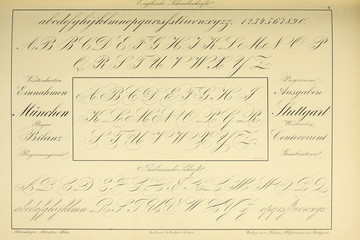 Fototapeta premium Vintage font.