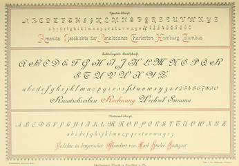 Vintage font.