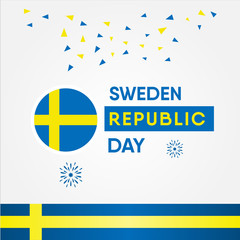 Sweden Independence Day Vector Design Template