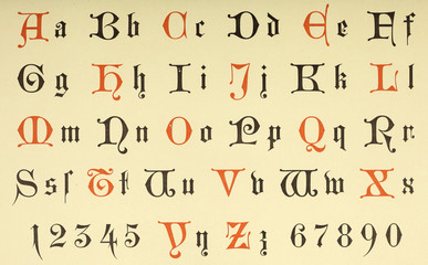 Obraz premium Vintage font.