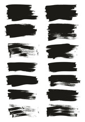 Calligraphy Paint Thin Brush Background Short High Detail Abstract Vector Background Mix Set 117