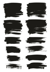 Calligraphy Paint Thin Brush Background Short High Detail Abstract Vector Background Mix Set 104