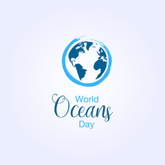 World Ocean Day Celebrate Vector Design