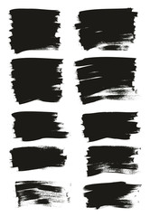 Calligraphy Paint Thin Brush Background Short High Detail Abstract Vector Background Mix Set 93