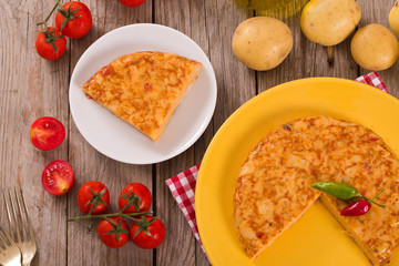 Spanish omelette. 