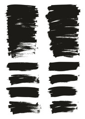 Calligraphy Paint Thin Brush Background Short High Detail Abstract Vector Background Mix Set 81