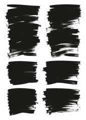 Calligraphy Paint Thin Brush Background Short High Detail Abstract Vector Background Mix Set 68