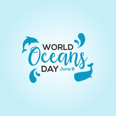 World Ocean Day Celebrate Vector Design