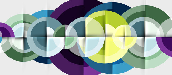 Obraz premium Geometric design abstract background - circles