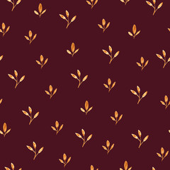 Watercolor golden pattern