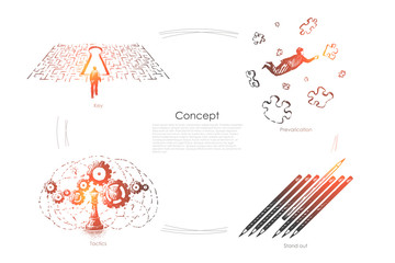 Problem solution, puzzle solving, prevarication, tactics and logical thinking, uniqueness, surreal conceptions banner