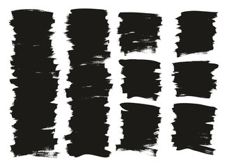 Calligraphy Paint Thin Brush Background Short High Detail Abstract Vector Background Mix Set 13