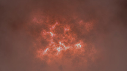 Flying through thundercloud lightning splash storm 3d animation