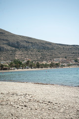 view of mediterranean sea and beach