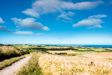 magnifique paysage de la côte entre Calais et Boulogne-sur-mer