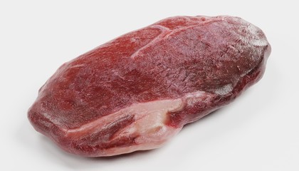 Realistic 3D Render of Beef Steak