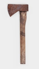 Realistic 3D Render of Old Axe