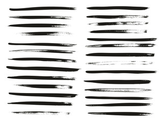 Calligraphy Paint Thin Brush Lines High Detail Abstract Vector Background Set 81