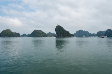 Fototapeta na wymiar Halong Bay in Northern Vietnam 