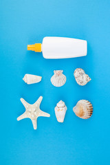 Sunscreen blank bottle mockup